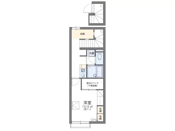 202号室の間取り図