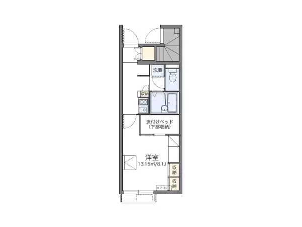 110号室の間取り図