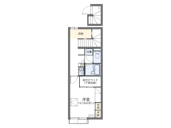 201号室の間取り図