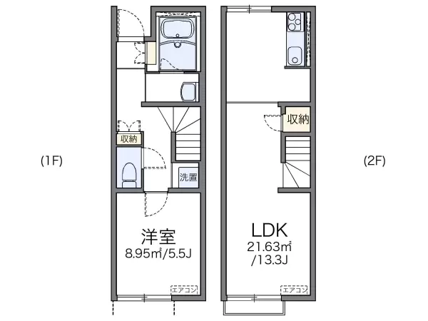 107号室の間取り図