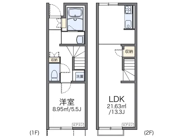 105号室の間取り図