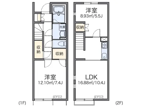 101号室の間取り図