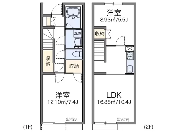102号室の間取り図