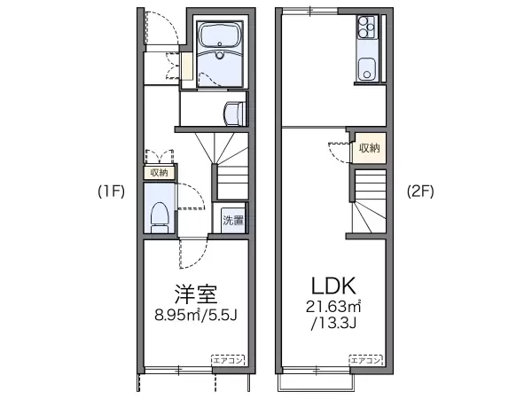 104号室の間取り図