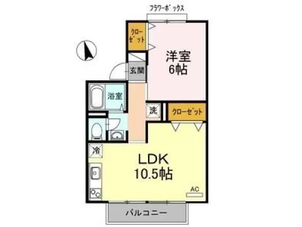 205号室の間取り図
