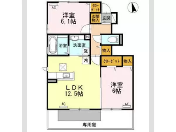 103号室の間取り図