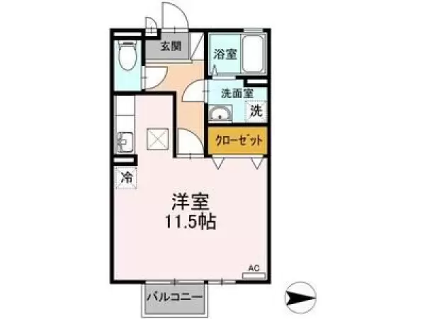 102号室の間取り図