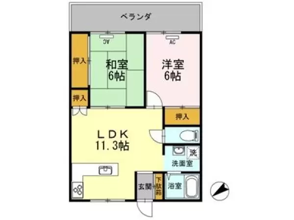 103号室の間取り図