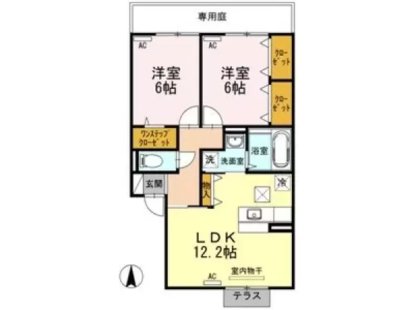 102号室の間取り図