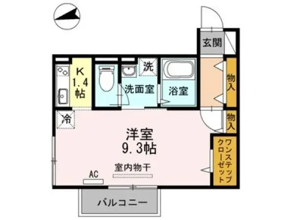 203号室の間取り図