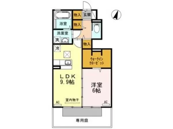103号室の間取り図