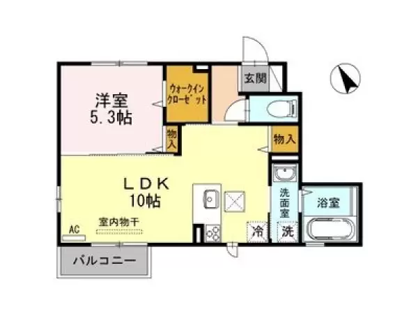 102号室の間取り図