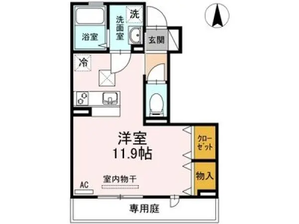 103号室の間取り図