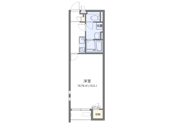 101号室の間取り図