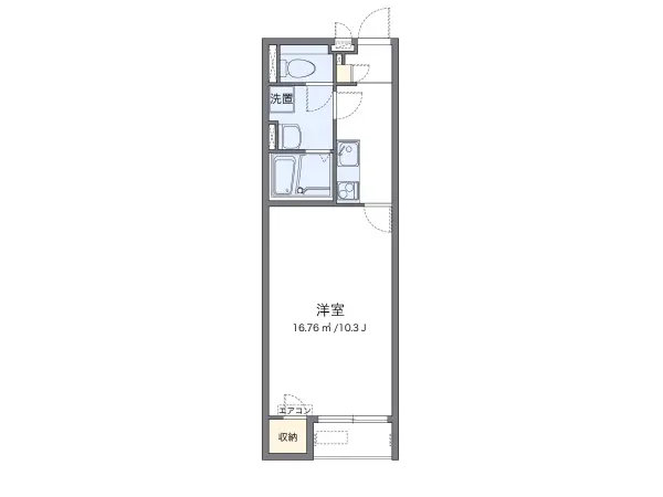 106号室の間取り図