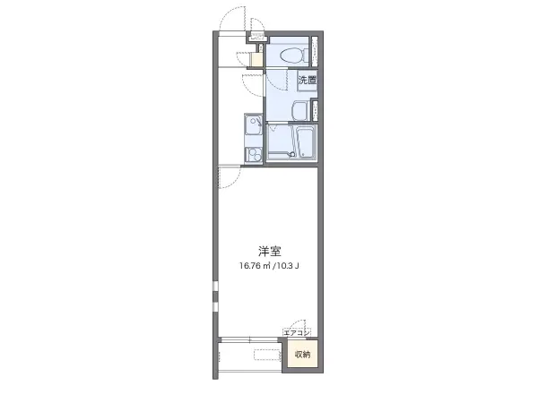 201号室の間取り図