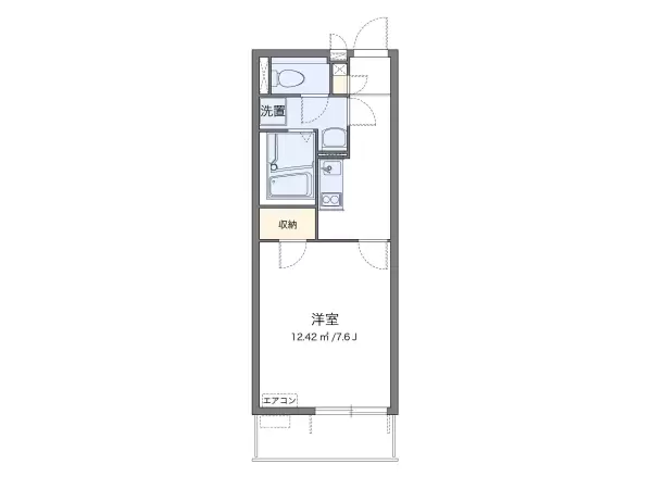 106号室の間取り図