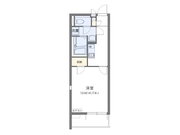 201号室の間取り図