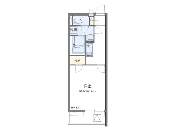 308号室の間取り図