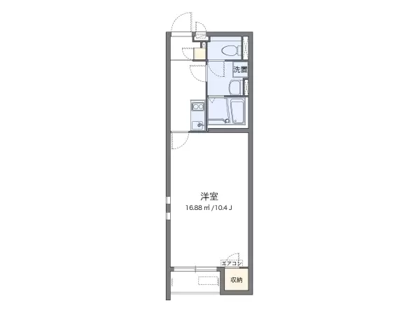 101号室の間取り図
