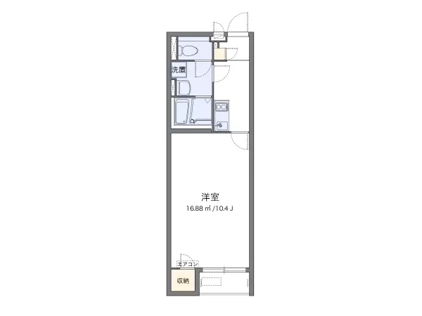 106号室の間取り図