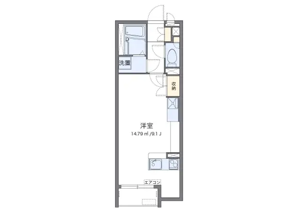 102号室の間取り図