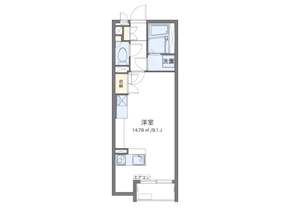 109号室の間取り図