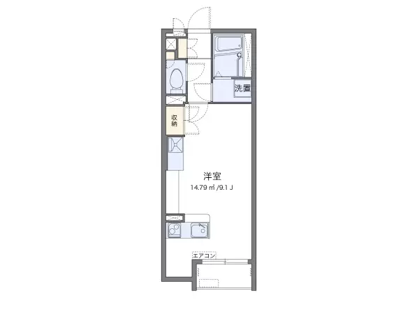 203号室の間取り図