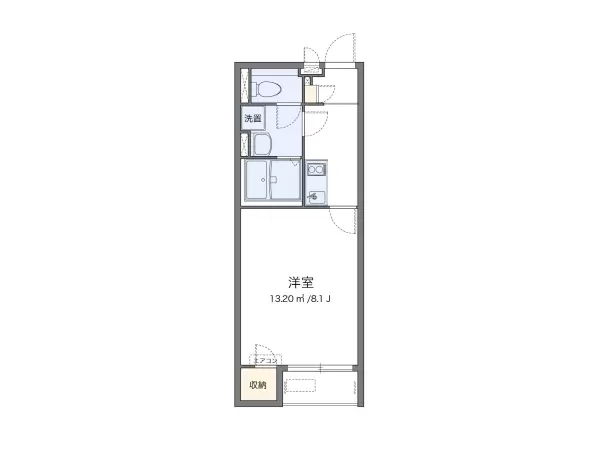 109号室の間取り図