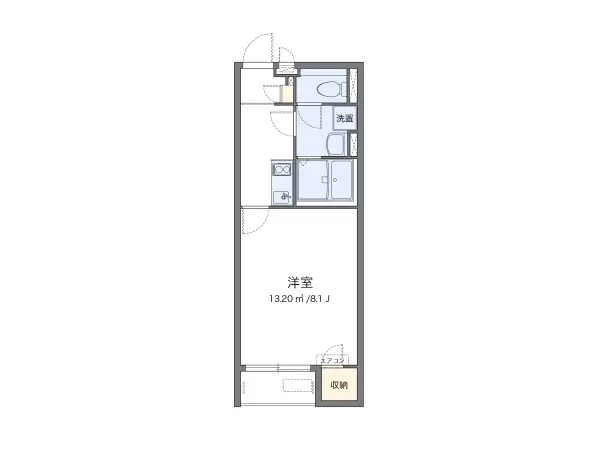 202号室の間取り図