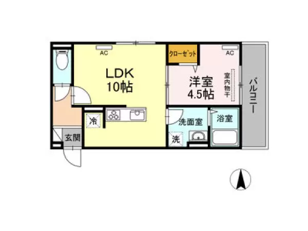 303号室の間取り図