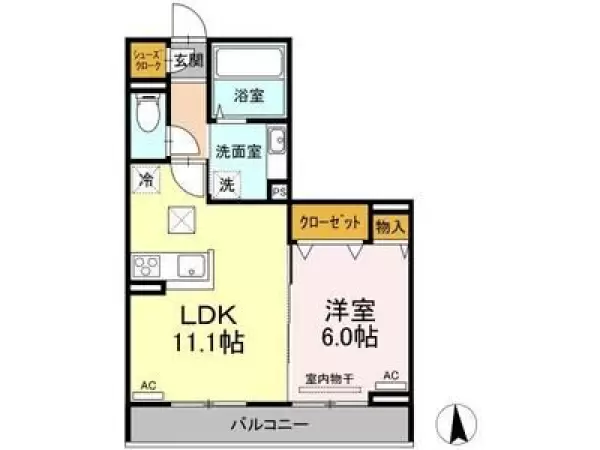 103号室の間取り図