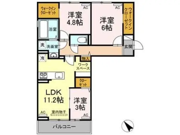 303号室の間取り図
