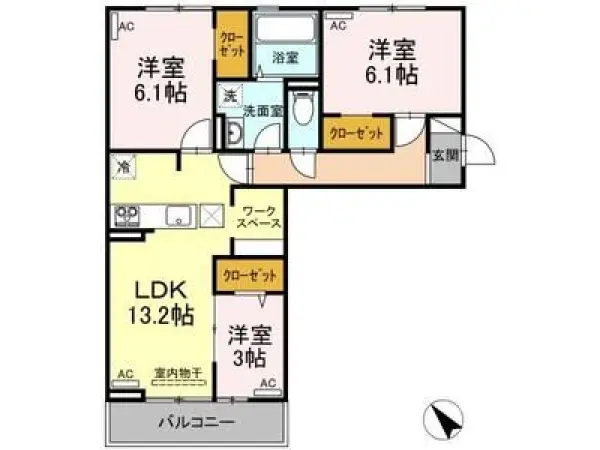 103号室の間取り図
