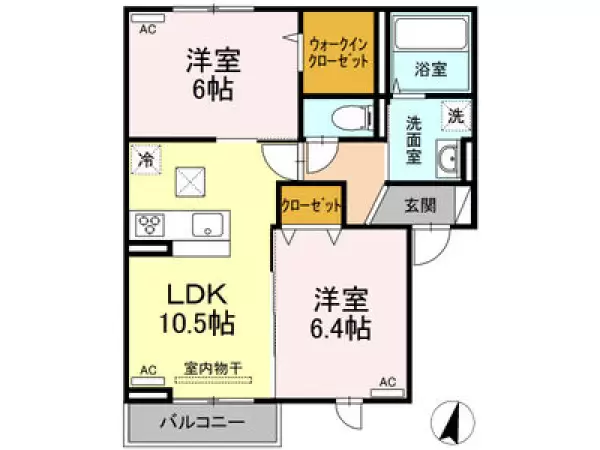 103号室の間取り図
