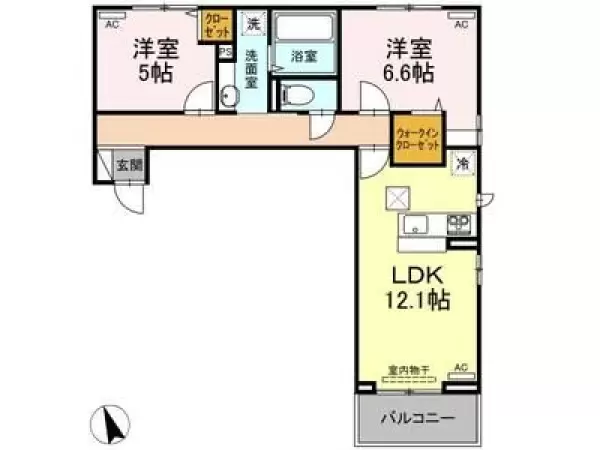 103号室の間取り図