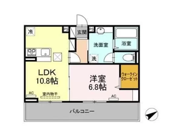 102号室の間取り図