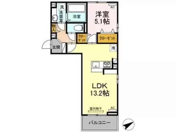 301号室の間取り図