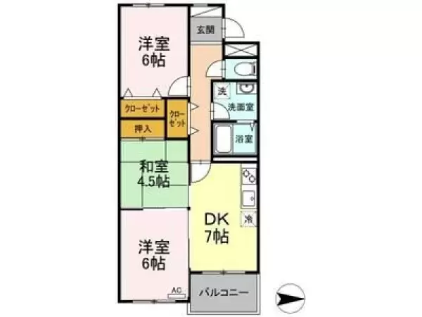 303号室の間取り図