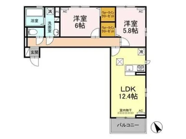 103号室の間取り図