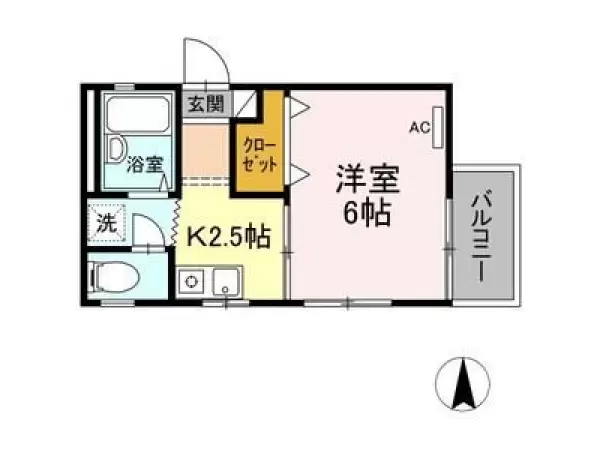101号室の間取り図