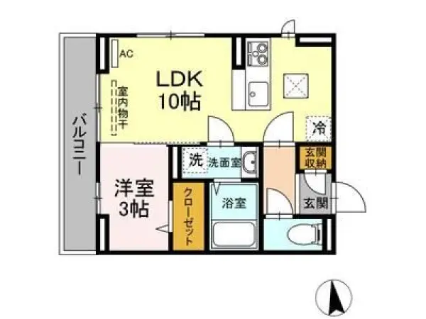 105号室の間取り図