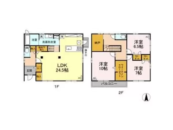 1号室の間取り図