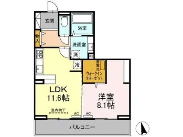 303号室の間取り図