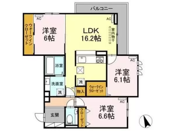 103号室の間取り図