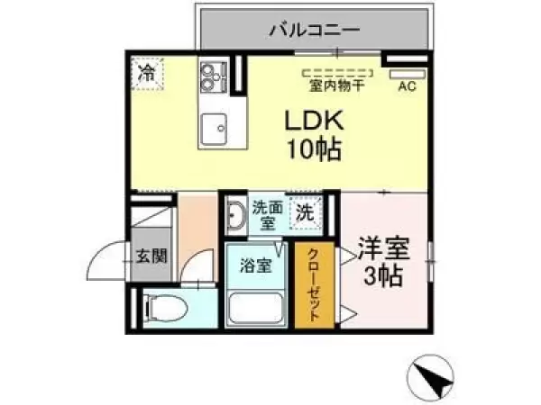 301号室の間取り図