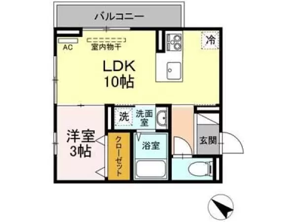 305号室の間取り図