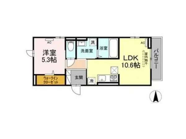 101号室の間取り図