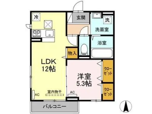 103号室の間取り図