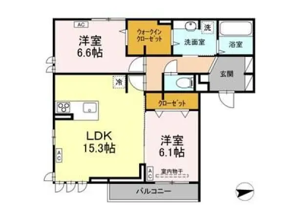 301号室の間取り図